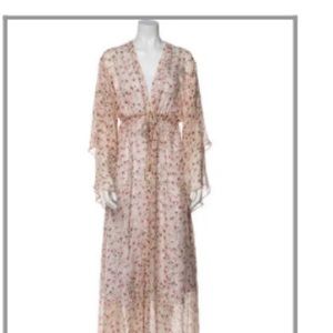 Like new silk blue paloma cover up